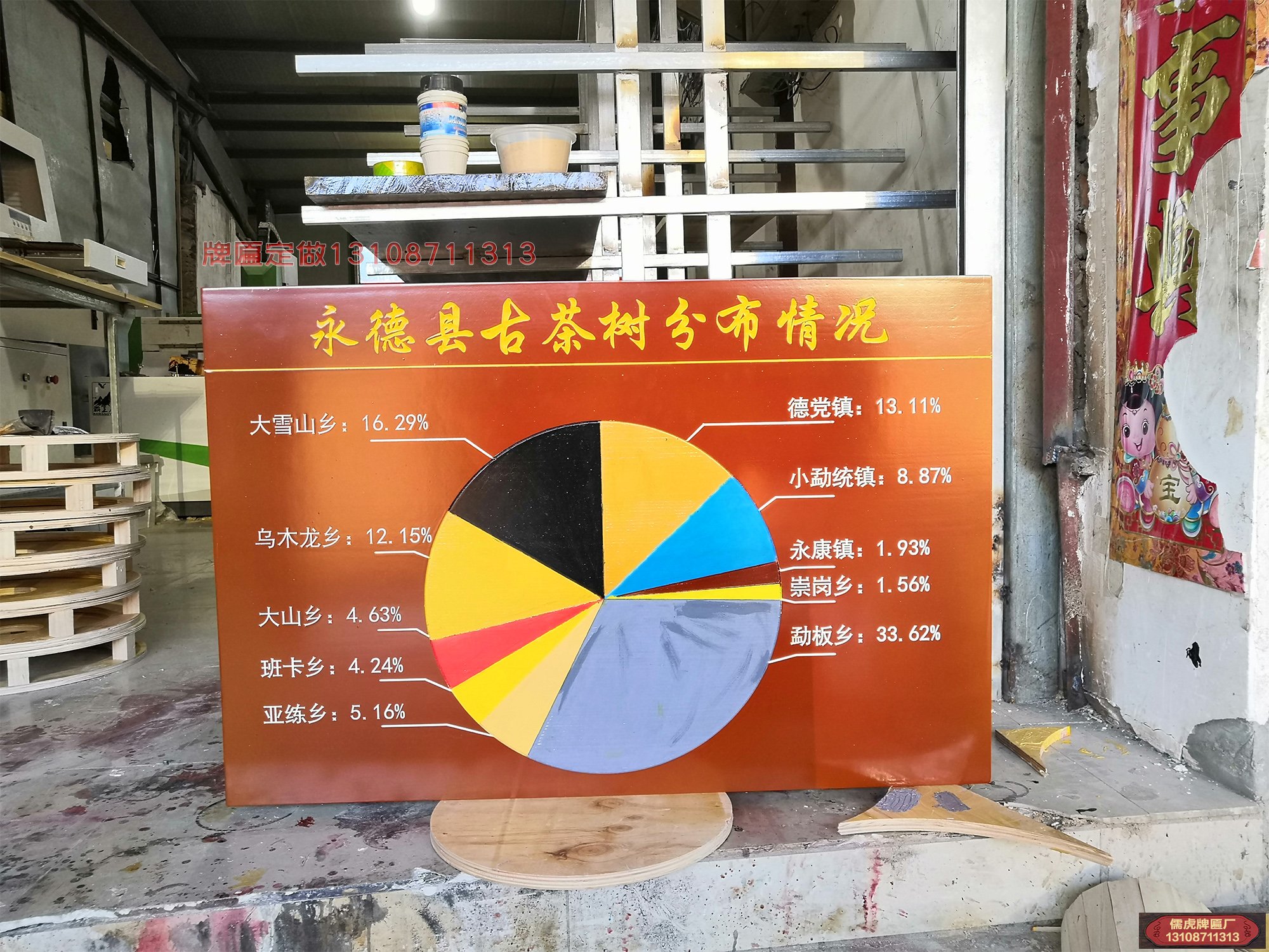 永德縣古茶樹(shù)實(shí)木標(biāo)識(shí)牌制作案例