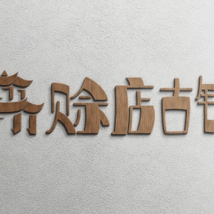 古鎮(zhèn)古鎮(zhèn)木質(zhì)標(biāo)識(shí)牌